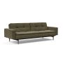 Innovation Living Dublexo Styletto Sofa Bed Dark Wood With Arms - stof 316