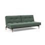 Innovation Living Splitback Styletto Sofa Bed Dark Wood - stof 518