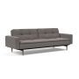 Innovation Living Dublexo Styletto Sofa Bed Dark Wood With Arms - stof 521