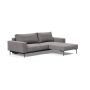 Innovation Living Sofa Bed 140 Bragi 217 Flashtex Light Grey