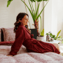 Kayori Sento badjas Tencel - Rood