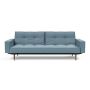Innovation Living Splitback Styletto Sofa Bed Dark Wood With Arms 525