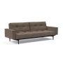 Innovation Living Splitback Styletto Sofa Bed Black Wood With Arms - stof 411