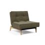 Innovation Living Splitback Eik Chair Oak - stof 316