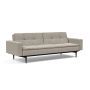 Innovation Living Dublexo Styletto Sofa Bed Black Wood With Arms - stof 579
