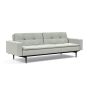 Innovation Living Dublexo Styletto Sofa Bed Black Wood With Arms - stof 888