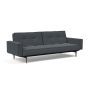 Innovation Living Splitback Styletto Sofa Bed Dark Wood With Arms - stof 894