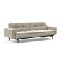 Innovation Living Dublexo Styletto Sofa Bed Dark Wood With Arms - stof 539