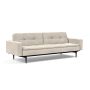 Innovation Living Dublexo Styletto Sofa Bed Black Wood With Arms - stof 594