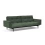 Innovation Living Splitback Styletto Sofa Bed Black Wood With Arms - stof 281