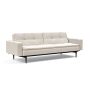 Innovation Living Dublexo Styletto Sofa Bed Black Wood With Arms - stof 531