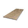 Akupanel Naturel Eiken Grijs Vilt - 260 X 52 Cm