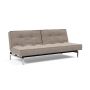 Innovation Living Splitback Chrome Sofa Bed - stof 318