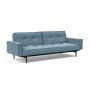 Innovation Living Splitback Styletto Sofa Bed Black Wood With Arms - stof 525
