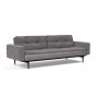 Innovation Living Dublexo Styletto Sofa Bed Black Wood With Arms - stof 282