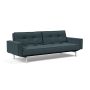 Innovation Living Splitback Chrome Sofa Bed With Arms - stof 851