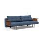 Innovation Living Recast Sofa Bed Dark Styletto With Arms - stof 302