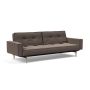 Innovation Living Splitback Styletto Sofa Bed Light Wood With Arms - stof 530