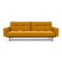Innovation Living Splitback Styletto Sofa Bed Dark Wood With Arms 507