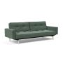 Innovation Living Splitback Chrome Sofa Bed With Arms - stof 518