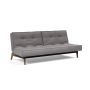 Innovation Living Splitback Eik Sofa Bed Smoked Oak - stof 282