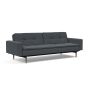 Innovation Living Dublexo Styletto Sofa Bed Dark Wood With Arms - stof 894