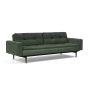 Innovation Living Dublexo Styletto Sofa Bed Black Wood With Arms - stof 281