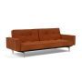 Innovation Living Splitback Styletto Sofa Bed Light Wood With Arms - stof 595