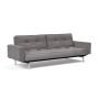 Innovation Living Splitback Chrome Sofa Bed With Arms - stof 282