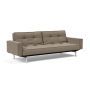 Innovation Living Splitback Chrome Sofa Bed With Arms - stof 850