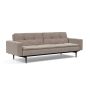 Innovation Living Dublexo Styletto Sofa Bed Black Wood With Arms - stof 318