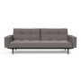 Innovation Living Splitback Styletto Sofa Bed Black Wood With Arms 521