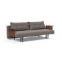 Innovation Living Recast Sofa Bed Dark Styletto With Arms - stof 521