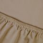 Kayori Edo splittopper hoeslaken katoensatijn - Khaki