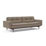 Innovation Living Dublexo Styletto Sofa Bed Dark Wood With Arms - stof 850