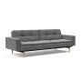Innovation Living Dublexo Styletto Sofa Bed Light Wood With Arms - stof 563