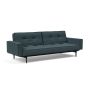Innovation Living Splitback Styletto Sofa Bed Black Wood With Arms - stof 851