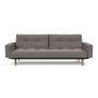 Innovation Living Splitback Styletto Sofa Bed Dark Wood With Arms 521