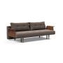 Innovation Living Recast Sofa Bed Dark Styletto With Arms - stof 530