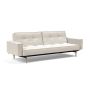 Innovation Living Splitback Styletto Sofa Bed Light Wood With Arms - stof 531