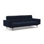 Innovation Living Splitback Styletto Sofa Bed Dark Wood With Arms - stof 528