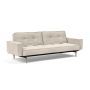 Innovation Living Splitback Styletto Sofa Bed Light Wood With Arms - stof 594