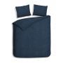 Heckett & Lane Dekbedovertrek Franela Navy Blue