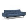 Innovation Living Splitback Chrome Sofa Bed With Arms - stof 302