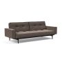 Innovation Living Splitback Styletto Sofa Bed Black Wood With Arms - stof 530