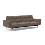Innovation Living Splitback Styletto Sofa Bed Light Wood With Arms - stof 411