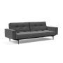 Innovation Living Splitback Styletto Sofa Bed Dark Wood With Arms - stof 852