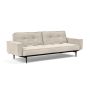 Innovation Living Splitback Styletto Sofa Bed Black Wood With Arms - stof 594
