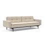 Innovation Living Dublexo Styletto Sofa Bed Black Wood With Arms - stof 586