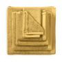 Heckett & Lane 2 stuks Premium Baddoek 60 x 110 cm Ochre Yellow